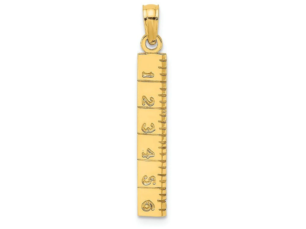 FJC Finejewelers 14k Yellow Gold Six Inch Ruler Charm