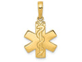 FJC Finejewelers 14k Yellow Gold Paramedic Emt Symbol Charm