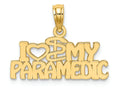 FJC Finejewelers 14k Yellow Gold I Heart My Paramedic Charm
