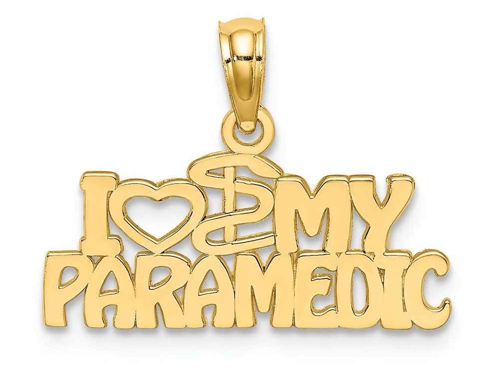 FJC Finejewelers 14k Yellow Gold I Heart My Paramedic Charm