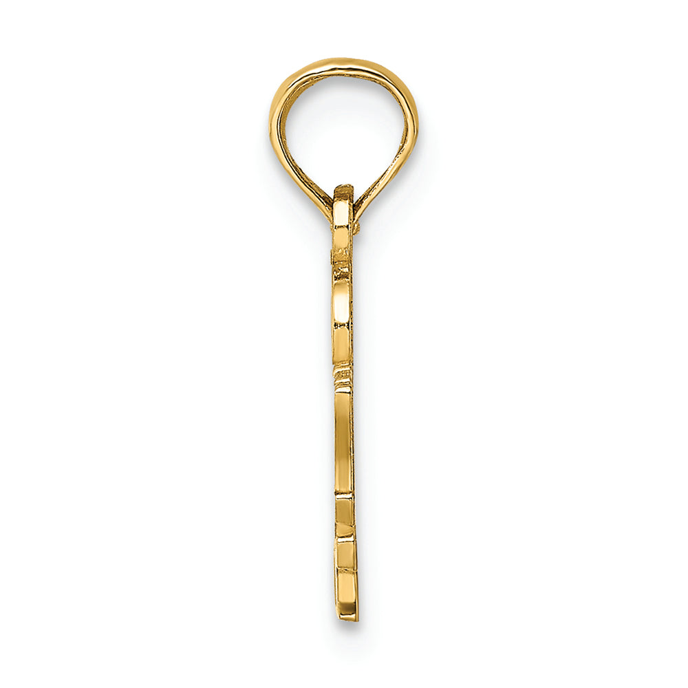 FJC Finejewelers 14k Yellow Gold I Heart My Deputy Charm