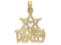 FJC Finejewelers 14k Yellow Gold I Heart My Deputy Charm