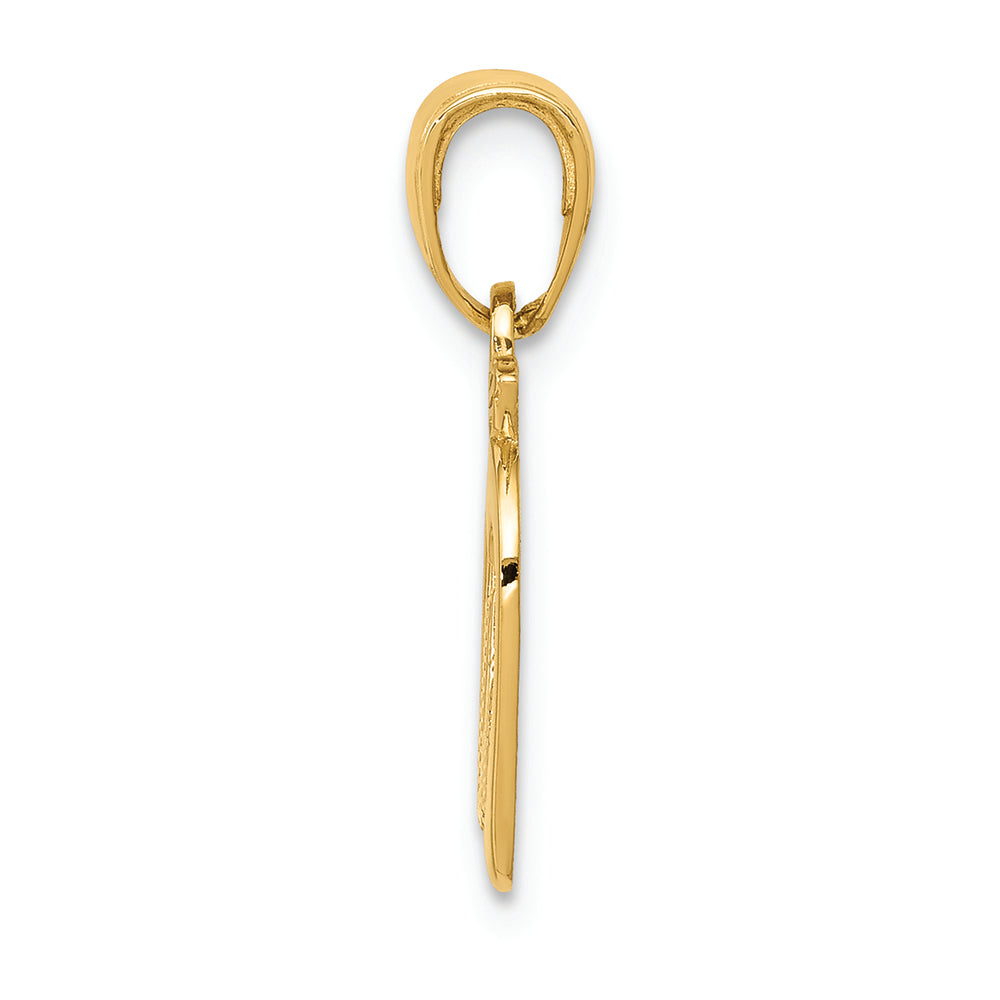 FJC Finejewelers 14k Yellow Gold New York Skyline In Apple Charm