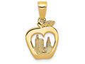 FJC Finejewelers 14k Yellow Gold New York Skyline In Apple Charm