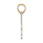 FJC Finejewelers 14k Yellow Gold Heart My Pilot Charm