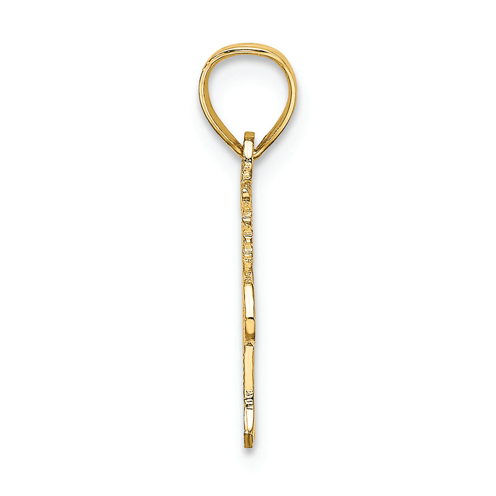 FJC Finejewelers 14k Yellow Gold Heart My Pilot Charm