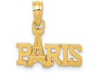 FJC Finejewelers 14k Yellow Gold Paris with Eiffel Tower Charm