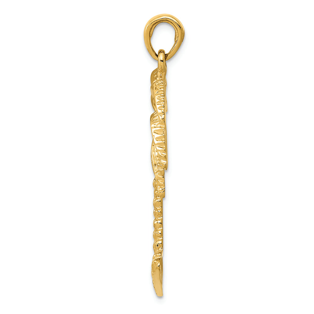 FJC Finejewelers 14k Yellow Gold Large Palm Tree Charm