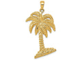 FJC Finejewelers 14k Yellow Gold Large Palm Tree Charm