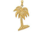 FJC Finejewelers 14k Yellow Gold Large Palm Tree Charm