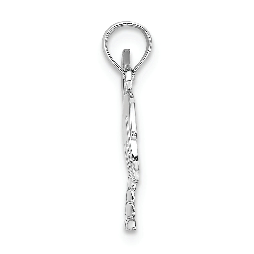 FJC Finejewelers 14k White Gold White Charleston Palm Tree with Moon - Hp Charm