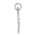 FJC Finejewelers 14k White Gold White Charleston Palm Tree with Moon - Hp Charm