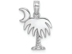 FJC Finejewelers 14k White Gold White Charleston Palm Tree with Moon - Hp Charm