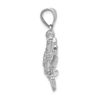 FJC Finejewelers 14k White Gold Blue Crab Charm