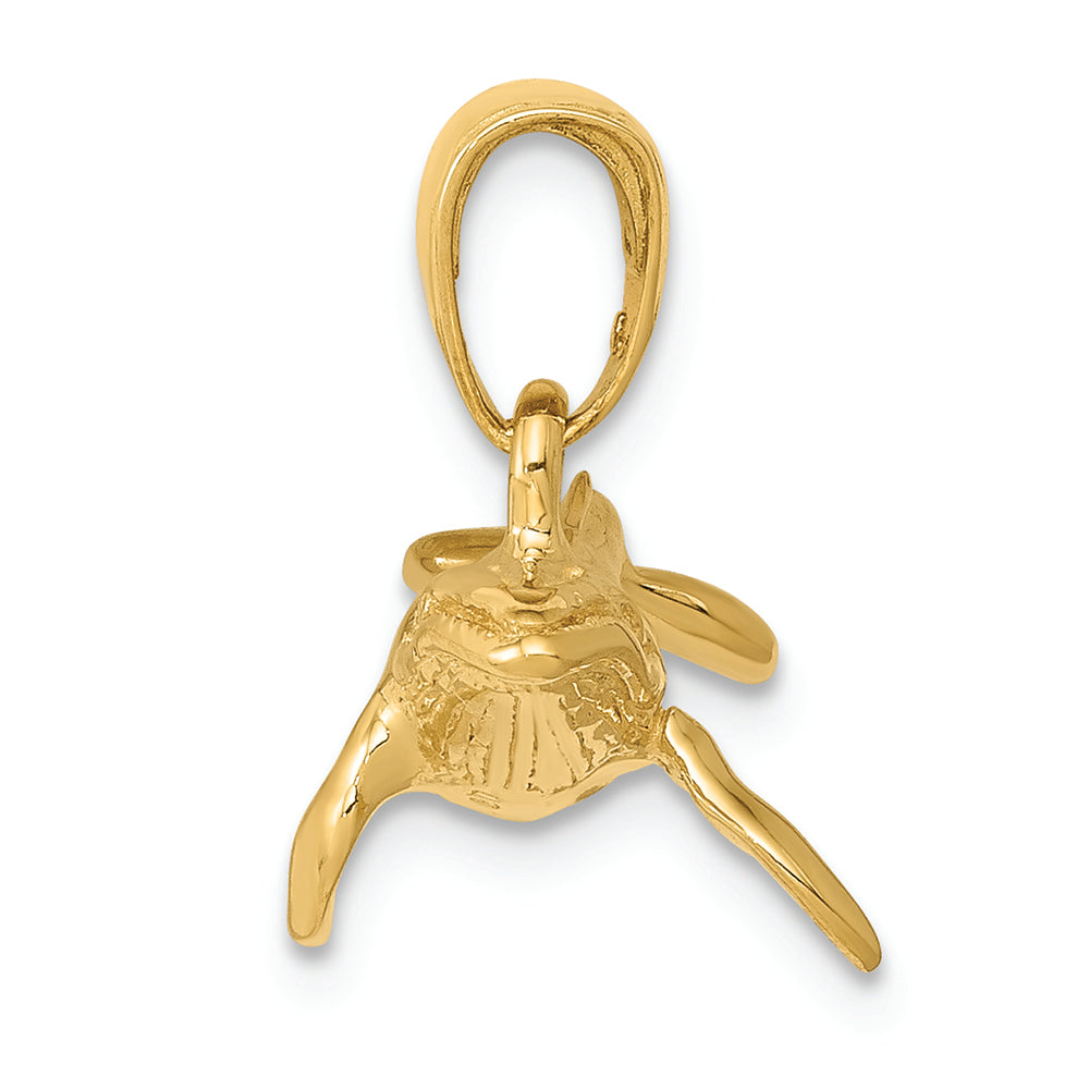 FJC Finejewelers 14k Yellow Gold 3d Humpback Whale Charm