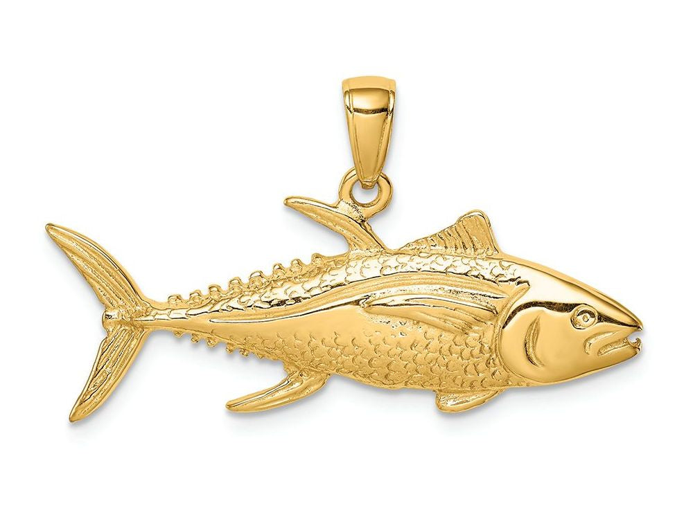 FJC Finejewelers 14k Yellow Gold Yellowfin Tuna Fish Charm