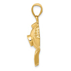 FJC Finejewelers 14k Yellow Gold Divers Helmet Charm