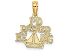 FJC Finejewelers 14k Yellow Gold I'd Rather Be Sailing Charm