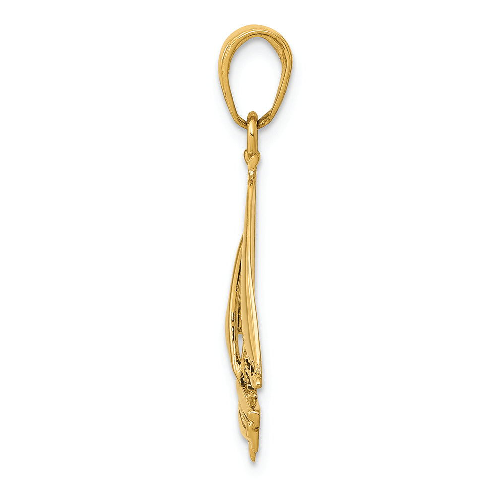 FJC Finejewelers 14k Yellow Gold Sailboat Charm