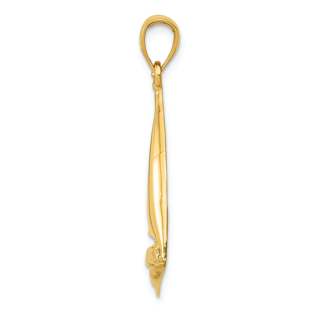 FJC Finejewelers 14k Yellow Gold  Sailboat Charm