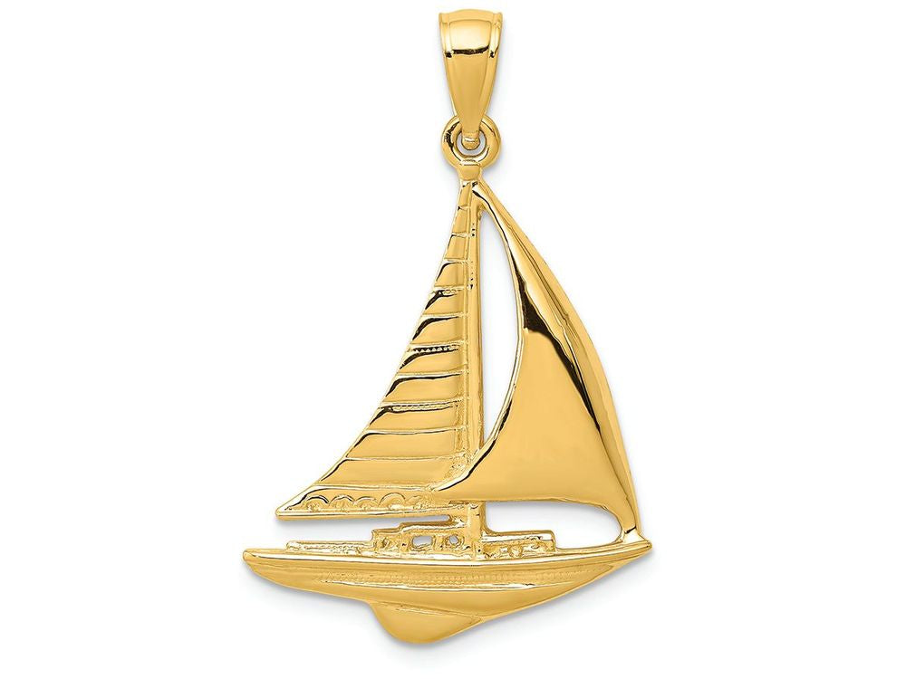 FJC Finejewelers 14k Yellow Gold  Sailboat Charm