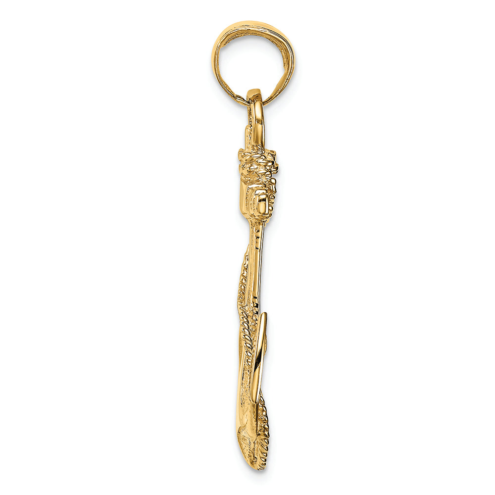 FJC Finejewelers 14k Yellow Gold  Anchor with Rope Charm