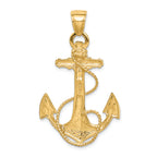 FJC Finejewelers 14k Yellow Gold  Anchor with Rope Charm