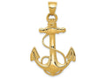 FJC Finejewelers 14k Yellow Gold  Anchor with Rope Charm