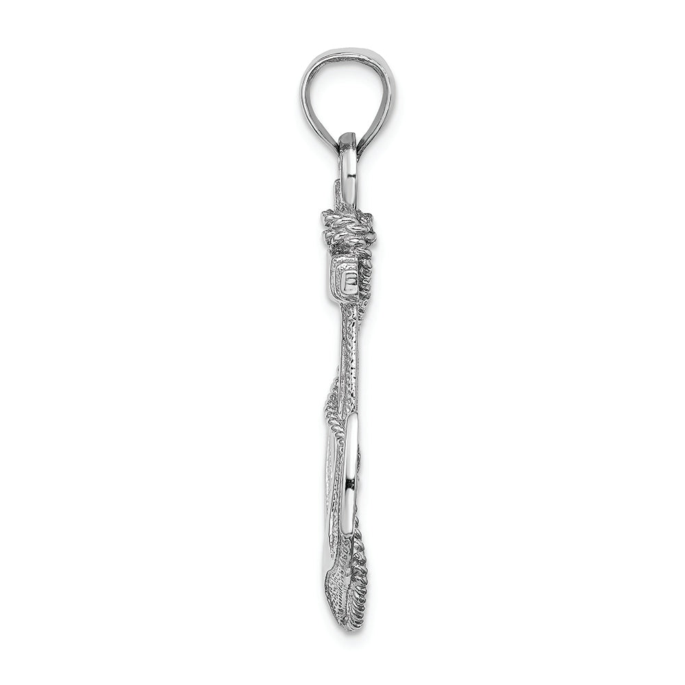 FJC Finejewelers 14k White Gold White Anchor with Rope - Charm