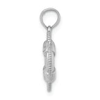 FJC Finejewelers 14k White Gold Lifesaver Charm