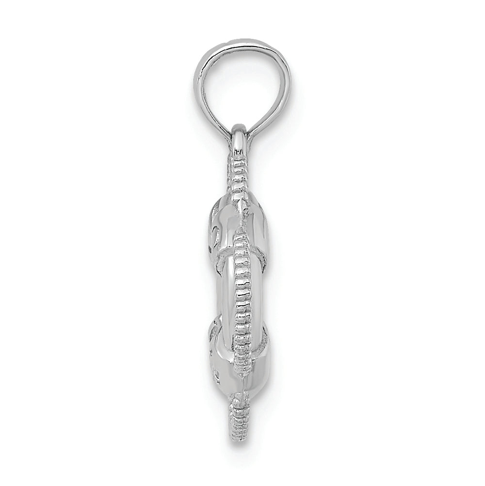 FJC Finejewelers 14k White Gold Lifesaver Charm
