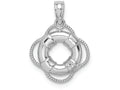 FJC Finejewelers 14k White Gold Lifesaver Charm