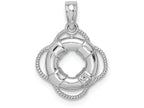 FJC Finejewelers 14k White Gold Lifesaver Charm