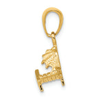 FJC Finejewelers 14k Yellow Gold 3d Lounge Beach Chair Charm