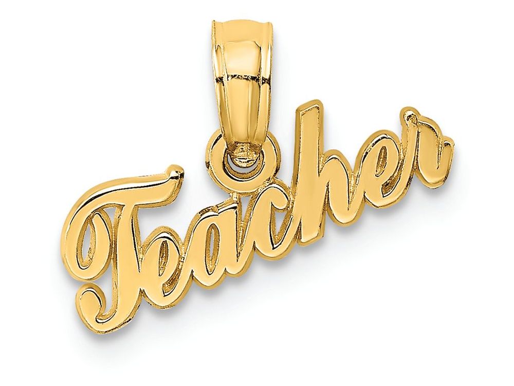 FJC Finejewelers 14k Yellow Gold Teacher Charm
