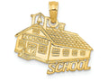 FJC Finejewelers 14k Yellow Gold School House Charm