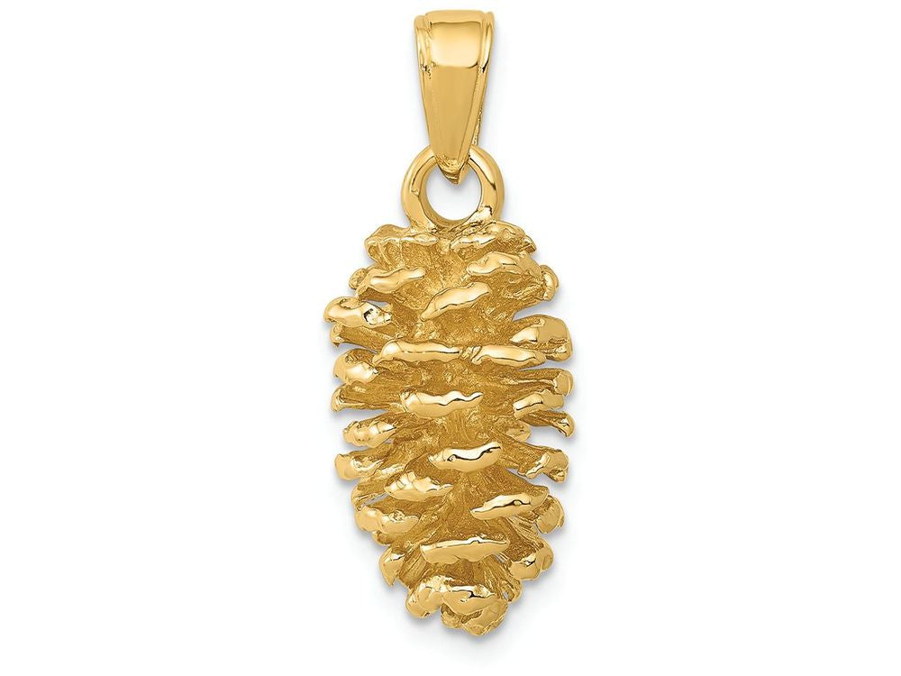 FJC Finejewelers 14k Yellow Gold 3d Pinecone Charm