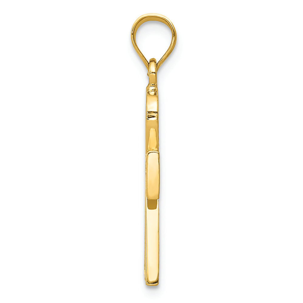 FJC Finejewelers 14k Yellow Gold Ankh Cross Charm