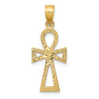 FJC Finejewelers 14k Yellow Gold Ankh Cross Charm
