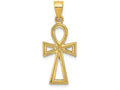 FJC Finejewelers 14k Yellow Gold Ankh Cross Charm