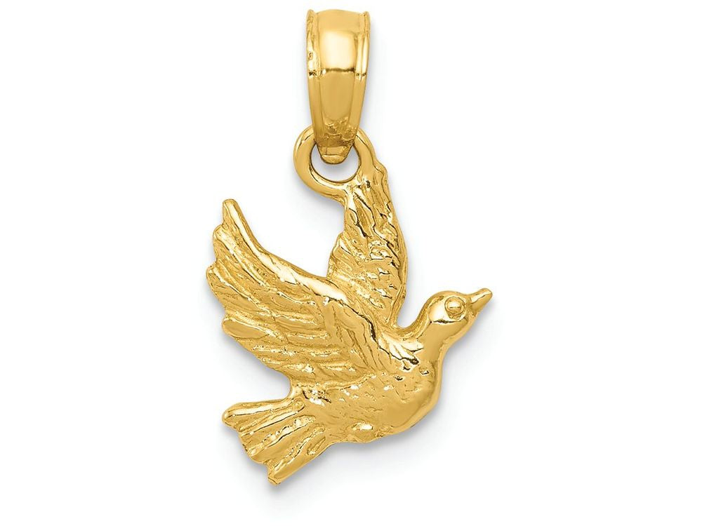 FJC Finejewelers 14k Yellow Gold Flying Dove Charm