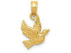 FJC Finejewelers 14k Yellow Gold Flying Dove Charm