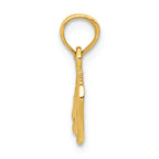 FJC Finejewelers 14k Yellow Gold Textured Alligator Charm