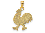 FJC Finejewelers 14k Yellow Gold Rooster Charm