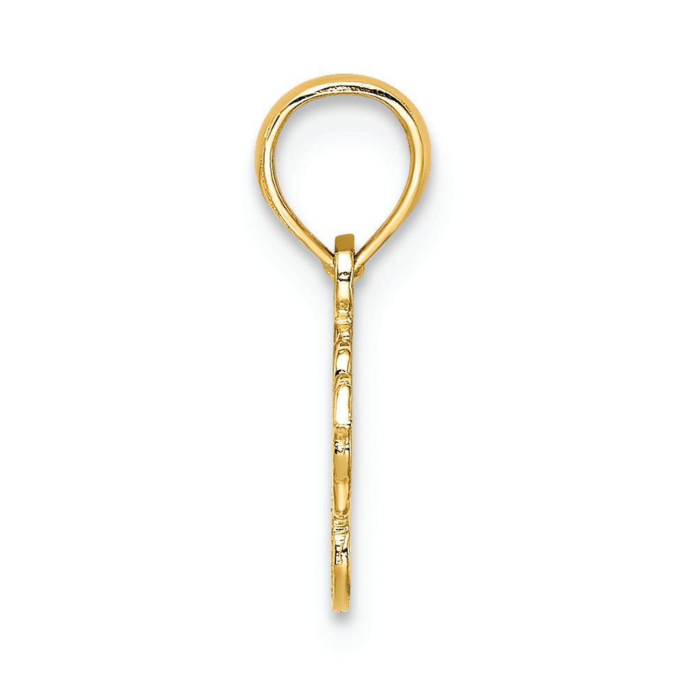 FJC Finejewelers 14k Yellow Gold I Heart Horses Charm