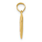 FJC Finejewelers 14k Yellow Gold Best Friend On Heart with Cut-out Paw Charm