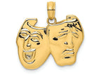 FJC Finejewelers 14k Yellow Gold Comedytragedy Charm