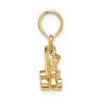 FJC Finejewelers 14k Yellow Gold 3d Roller Skate Charm