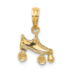 FJC Finejewelers 14k Yellow Gold 3d Roller Skate Charm