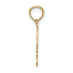 FJC Finejewelers 14k Yellow Gold I Heart Roller Skating Charm